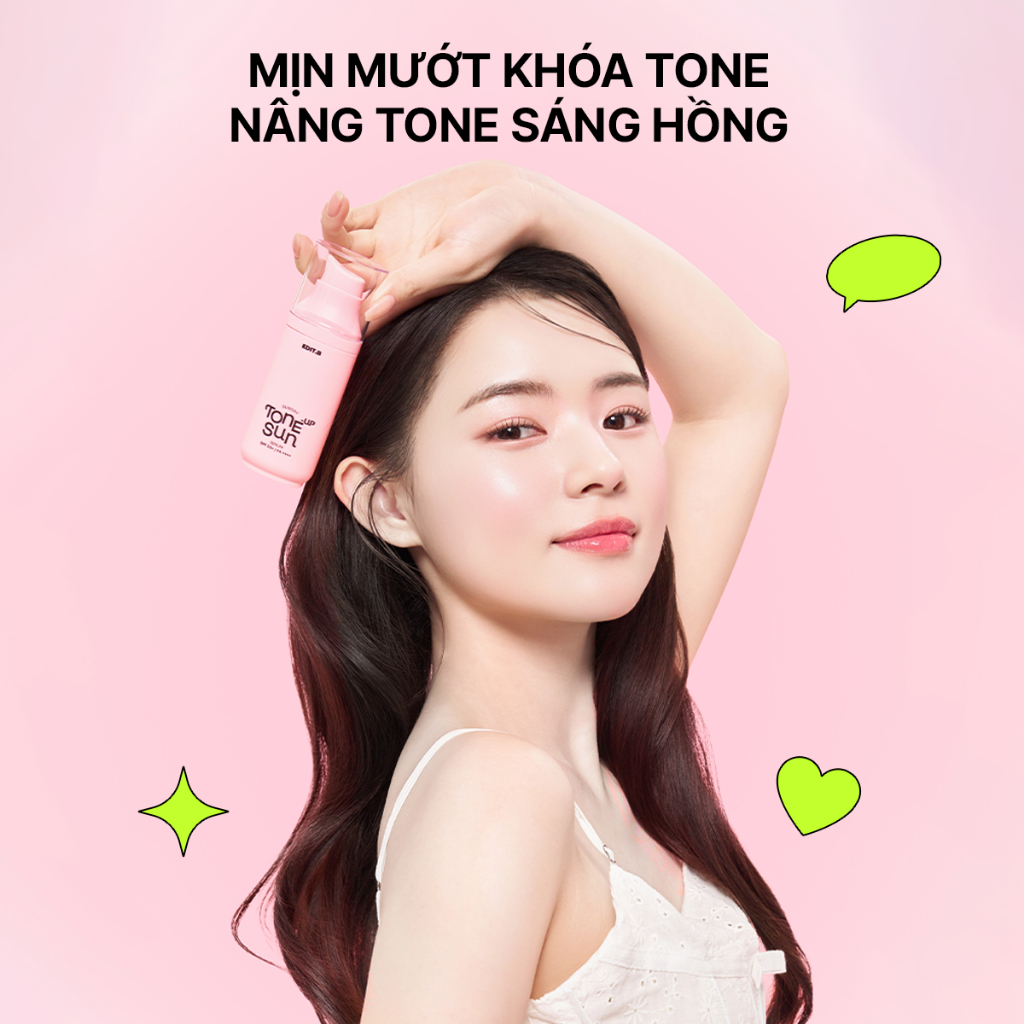 [Võ Hà Linh x Edit.B] Serum Chống Nắng Hồng Nâng Tone Sáng Hồng Edit.B Sunday Tone-Up Pink Sun Serum SPF50+/PA++++55ml | BigBuy360 - bigbuy360.vn