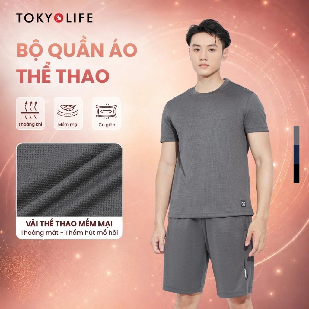 Bộ quần áo thun nam TOKYOLIFE năng động thể thao  40000438/C7SHP901P