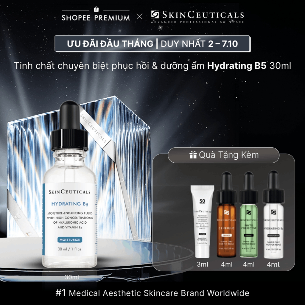 Dưỡng chất cấp ẩm và phục hồi cho mọi loại da Skinceuticals Hydrating B5 30ml
