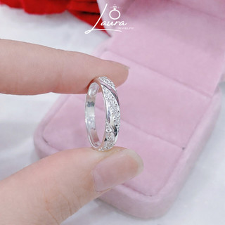 Nhẫn bạc nam Laura Jewelry nhẫn cặp đôi nam nữ bạc S925 cao cấp nhẫn cưới, cầu hôn 0582N