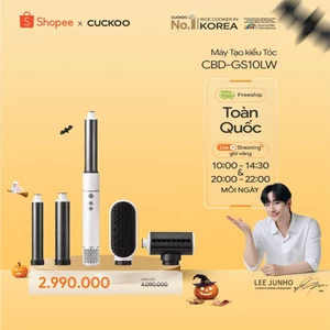 Máy Tạo Kiểu Tóc Đa Năng CUCKOO CBD-GS10LW-động cơ BLDC Jet 2.0- tốc độ 110.000 vòng/phút- 5 đầu tạo kiểu