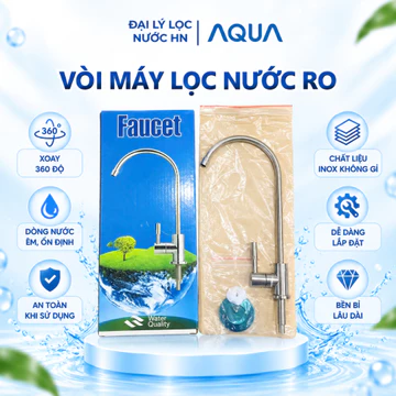 Vòi máy lọc nước RO dùng cho các loại máy lọc chất liệu INOX không gỉ dễ dàng lắp đặt