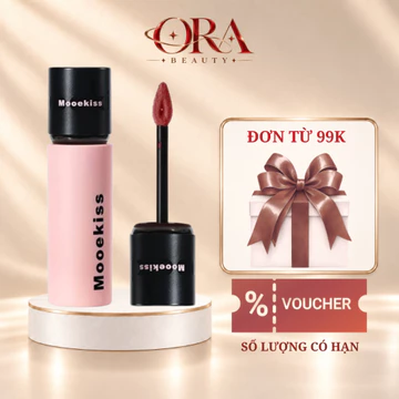 [MOOEKISS] Son kem bùn Mooekiss Lip Mud 3g - son bùn lì mịn làm đều màu môi, tôn da xinh tự nhiên