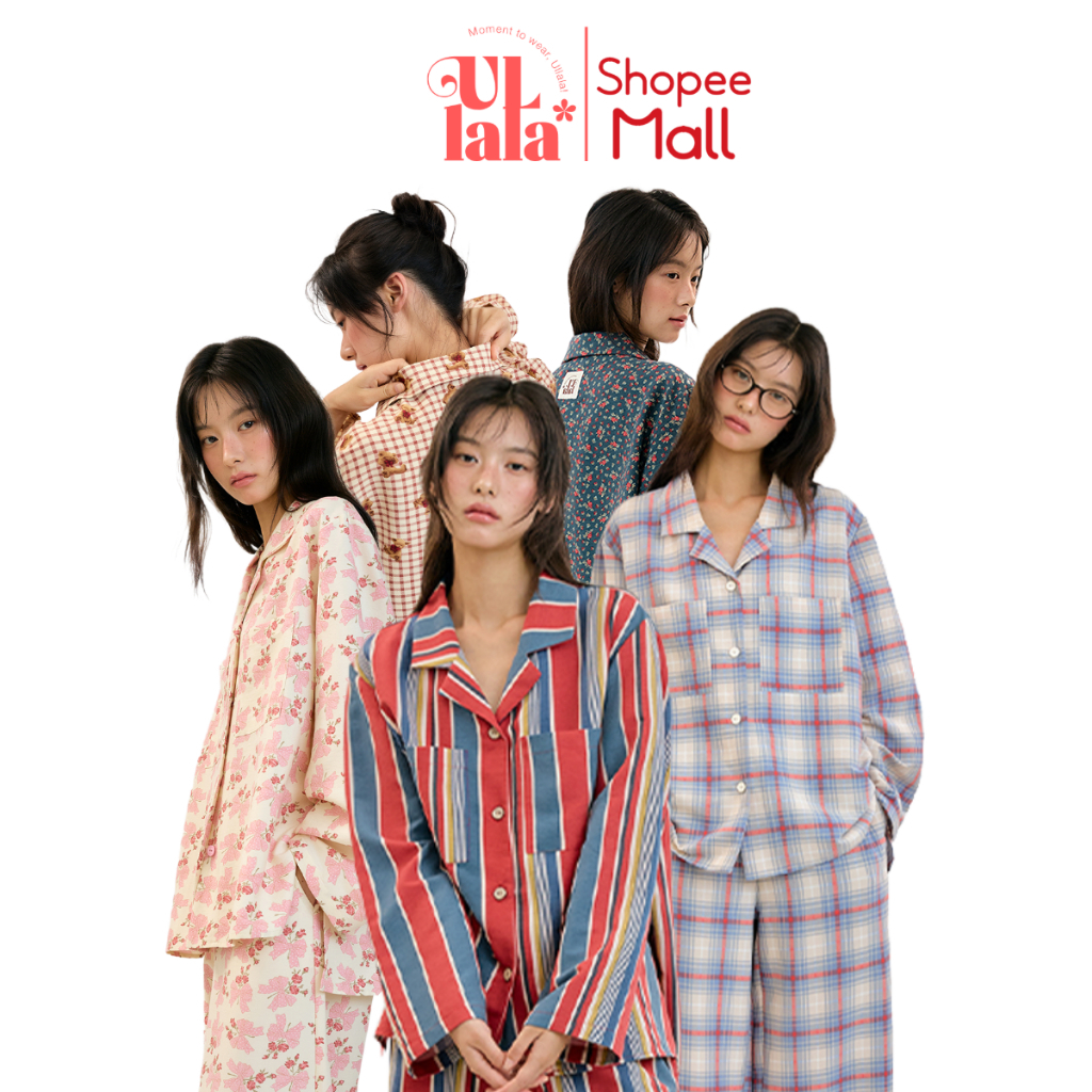 [BST Thu/Đông] Ullala Pajamas Bộ ngủ mặc nhà nữ dài tay Size M/L