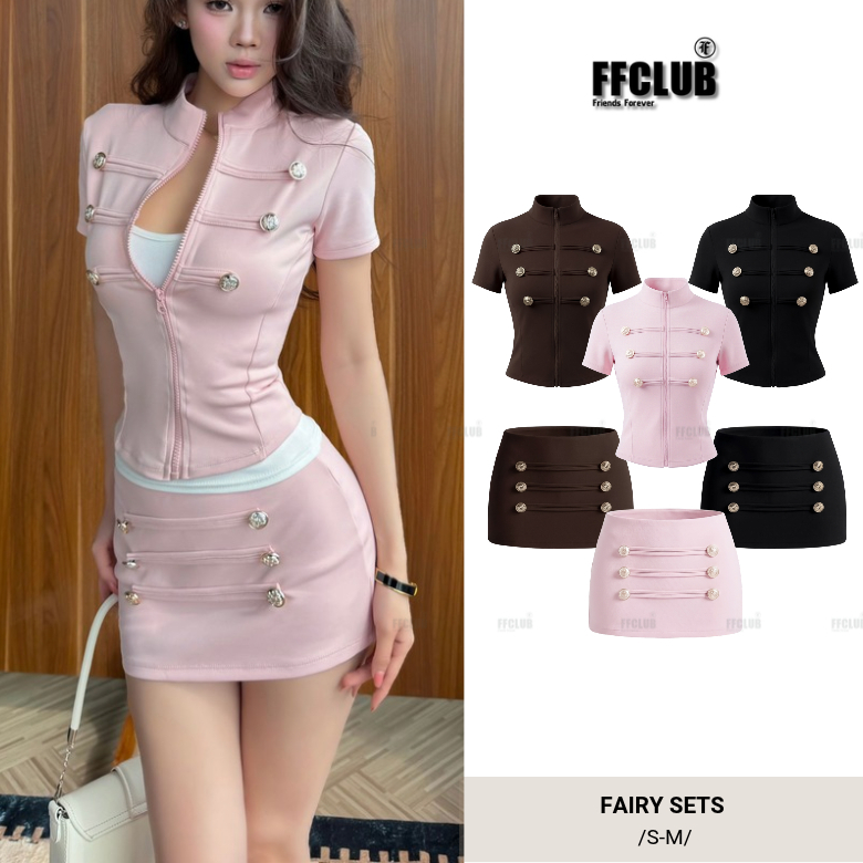 [DEAL MỞ BÁN] ÁO BODY DÂY KÉO & CHÂN VÁY FAIRY FFCLUB