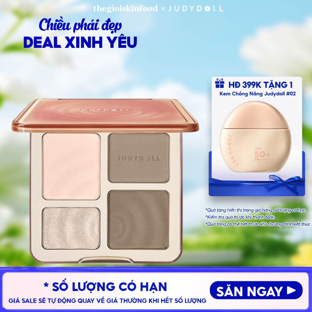 Phấn tạo khối và bắt sáng Judydoll Highlight & Contour 9g thegioiskinfood