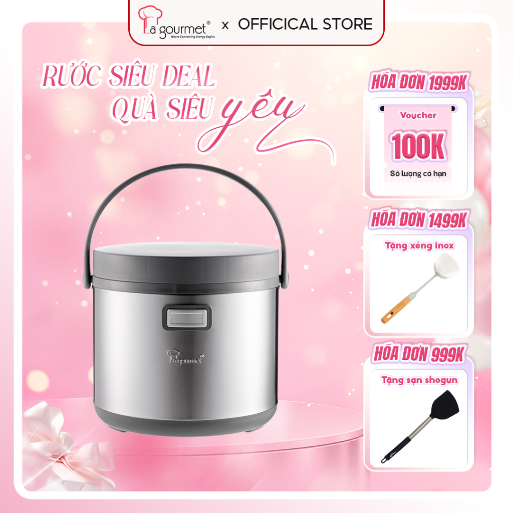 Nồi ủ giữ nhiệt 2 ngăn cao cấp La gourmet 6L - 267788