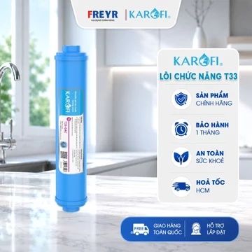 Lõi Lọc Nước Số 5 GAC-T33 Karofi Than Hoạt Tính Gáo Dừa Cho Máy Lọc Nước RO Chính Hãng