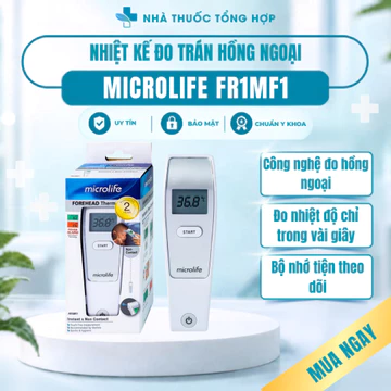 Nhiệt Kế Hồng Ngoại Đo Trán Microlife FR1MF1 Thích Hợp Đo Thân Nhiệt Trẻ Em, Người Lớn