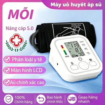 Máy đo huyết áp bắp tay tiện lợi🥼Pin bền, cảnh báo huyết áp cao, thiết kế nhẹ,dùng tai nhà hoǎc di du lich