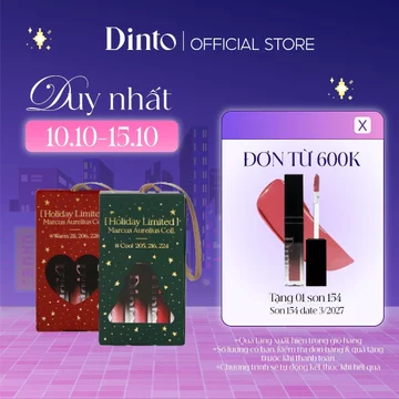 [Phiên Bản Giới Hạn] Set Son Bóng Thuần Chay Dinto Mini Blur Glowy Lip Tint 1gx3
