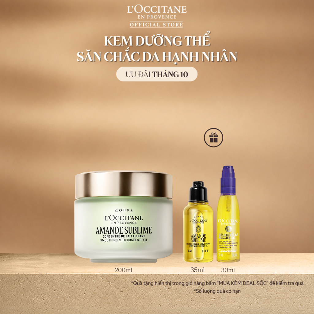 Kem Dưỡng Thể Hạnh Nhân L'Occitane Almond Body Cream 200ml