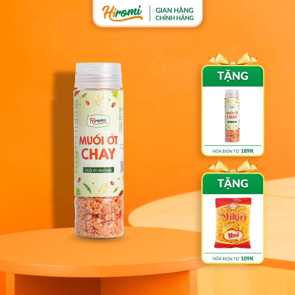 Muối Chấm Hoa Quả Hiromi 200g - Ăn Chay Được, Vị Cay Nồng Đậm Đà, Có Thể Ướp Gia Vị