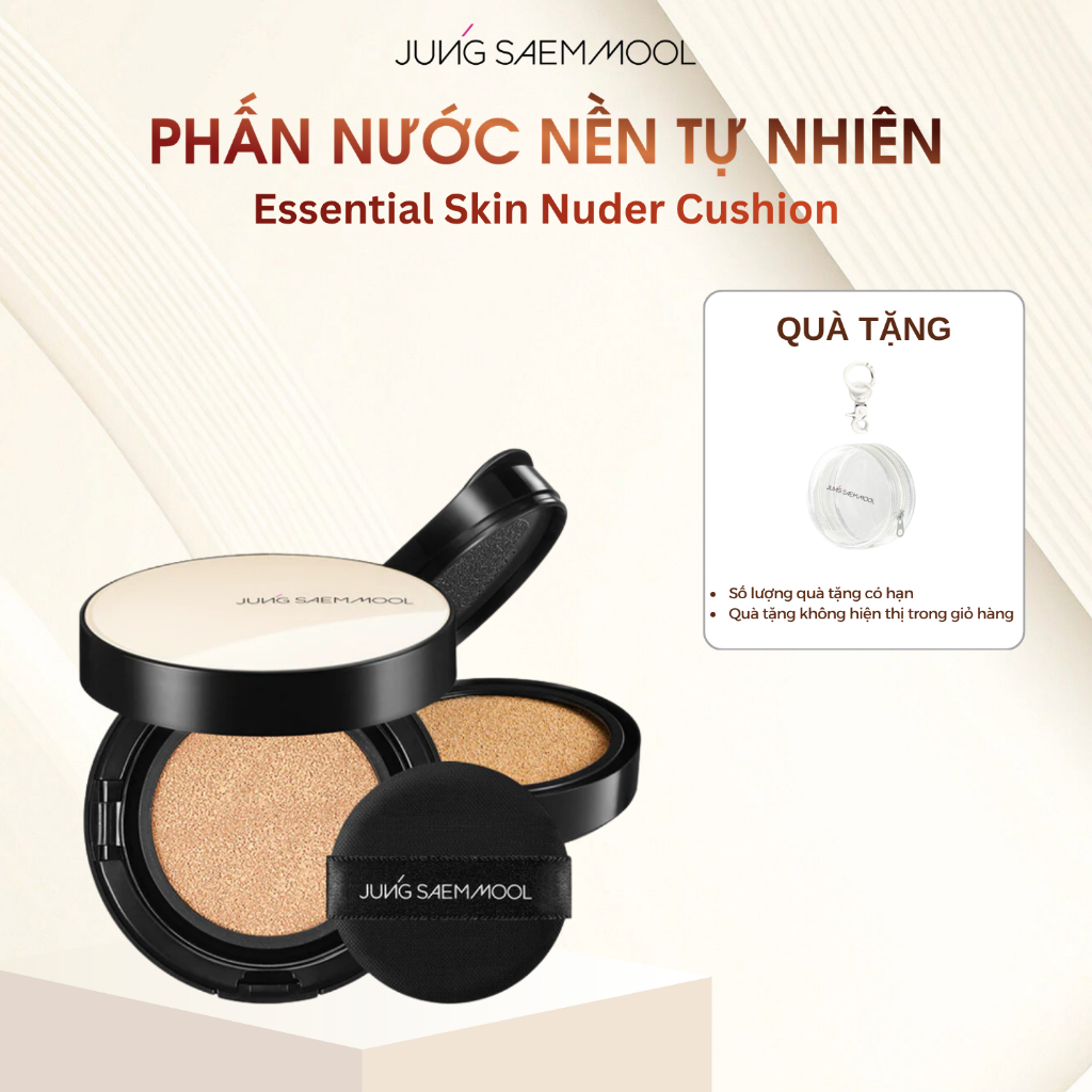 Phấn nước dưỡng ẩm JUNG SAEM MOOL Essential Skin Nuder Cushion 14g (Kèm Lõi)