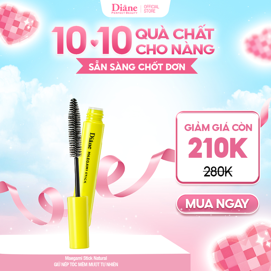 Mascara chuốt tóc giữ nếp mềm mượt tự nhiên tạo kiểu tóc Diane Maegami Stick 10ml
