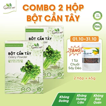 Combo 2 hộp Bột cần tây nguyên chất Goce ST - 2x45g