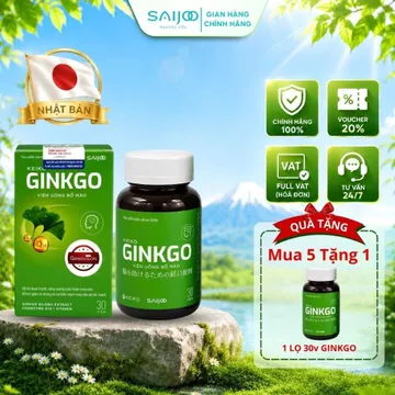 [GINKGO BILOBA 24%] Viên Uống Bổ Não KEIKO GINKGO Nhật Bản Hỗ Trợ Tăng Cường Tuần Hoàn Não, Trí Nhớ Tập Trung - 30 Viên