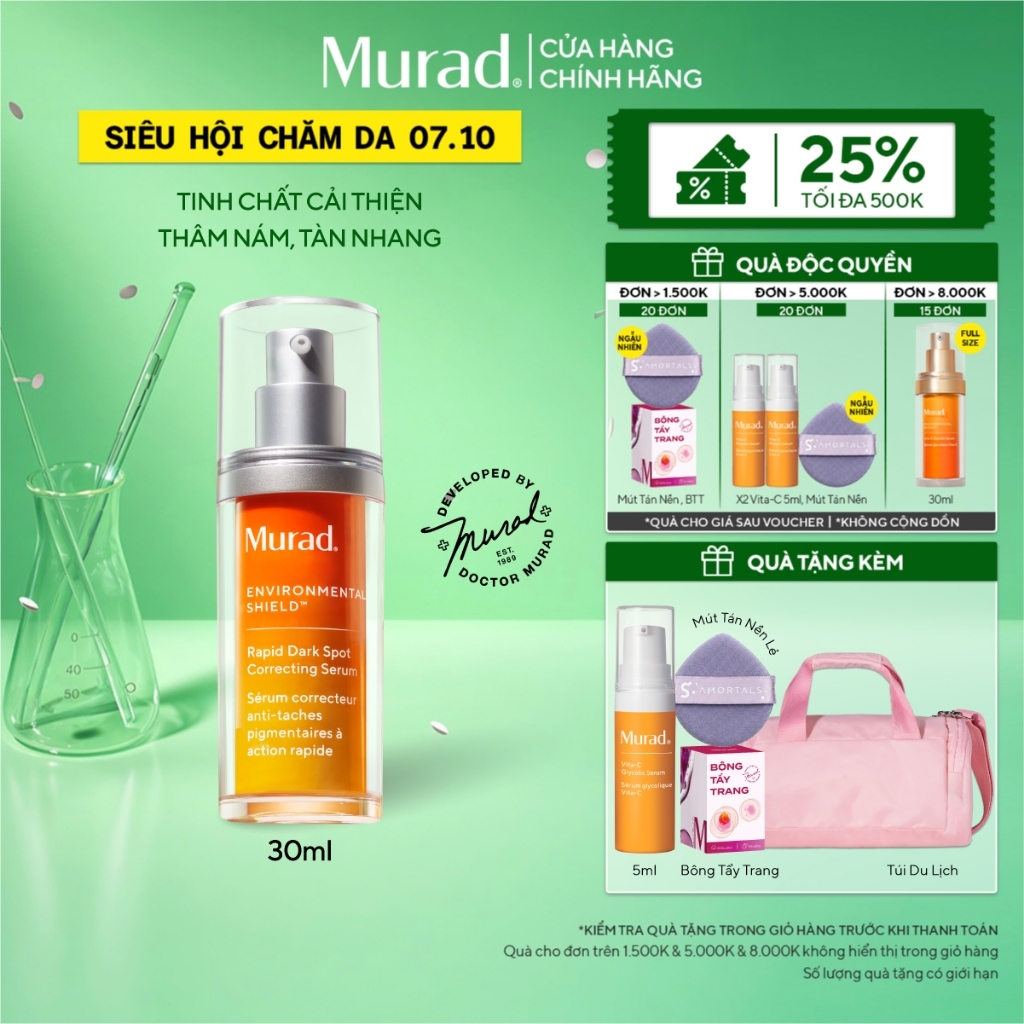 Tinh chất hỗ trợ làm mờ vết nám Murad Rapid Dark Spot Correcting Serum 30ml