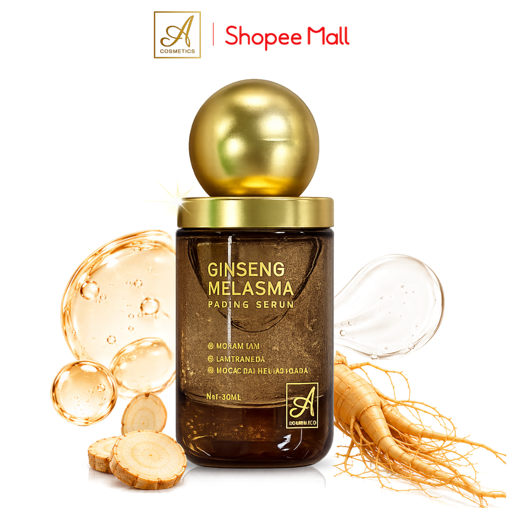 Serum mờ nám tàn nhang ginseng melasma A Cosmetics, dưỡng trắng da mặt, ẩm mượt, giảm nếp nhăn 30ml | BigBuy360 - bigbuy360.vn