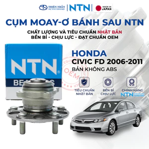 Cụm Moay Ơ Bạc Đạn Bánh Sau Honda Civic FD 2006-2011 (Không ABS) NTN P-HUB732T-1 Nhật Bản