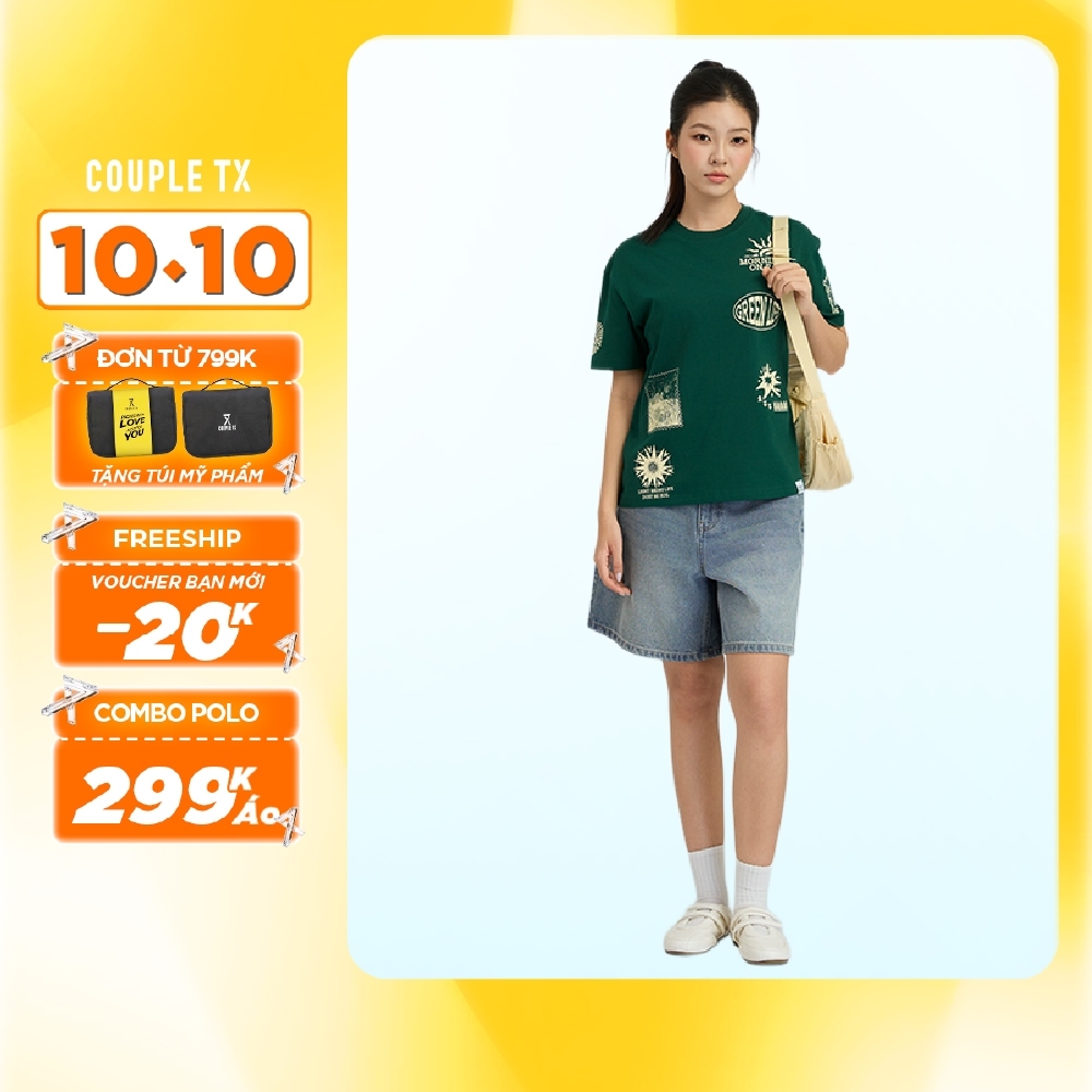 Quần Short Nữ Couple TX Jeans Bermuda Form Chữ A Tôn Dáng Năng Động WSR 2061