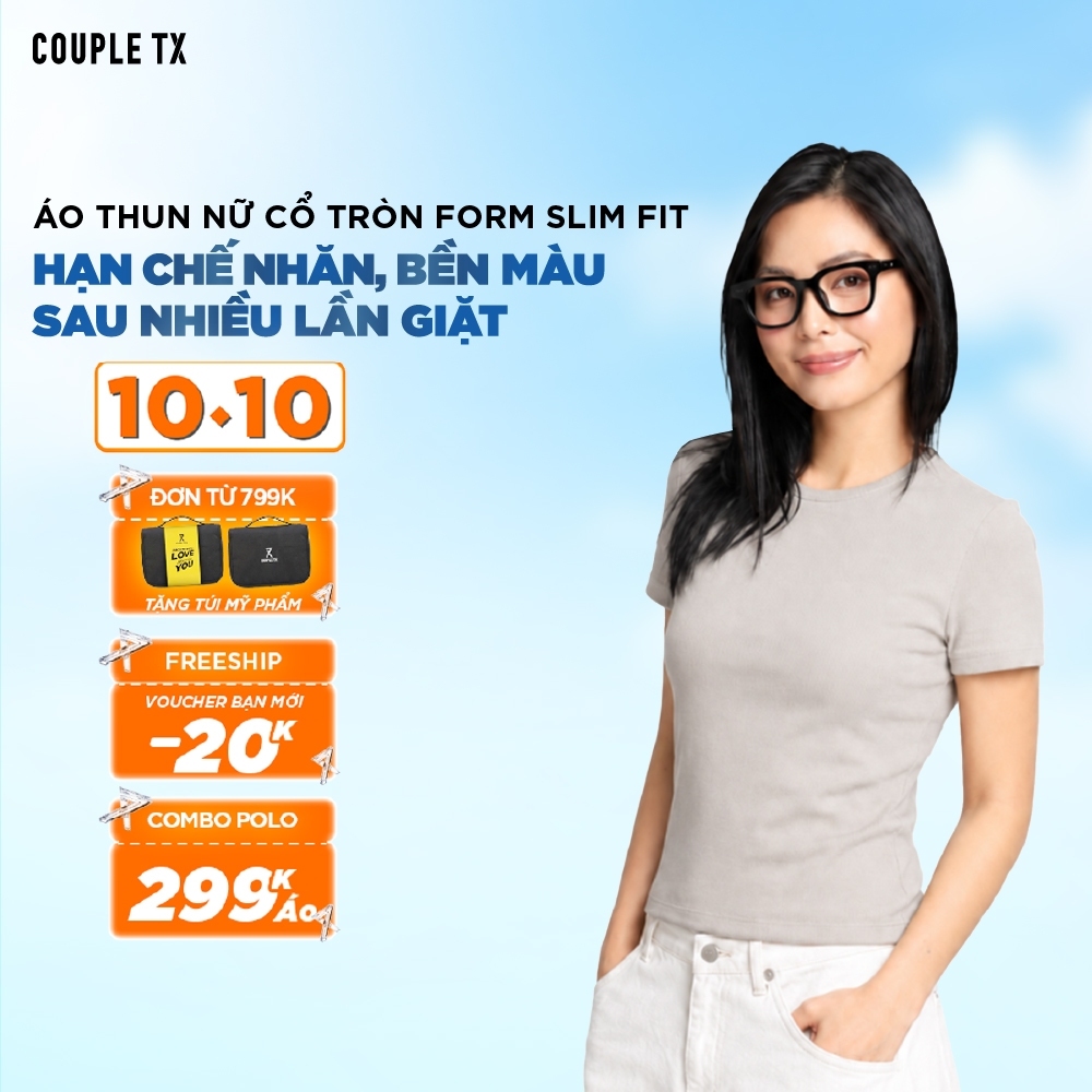 Áo Baby Tee Couple TX Thun Mịn Co Giãn Basic Nhiều Màu WTS 2534