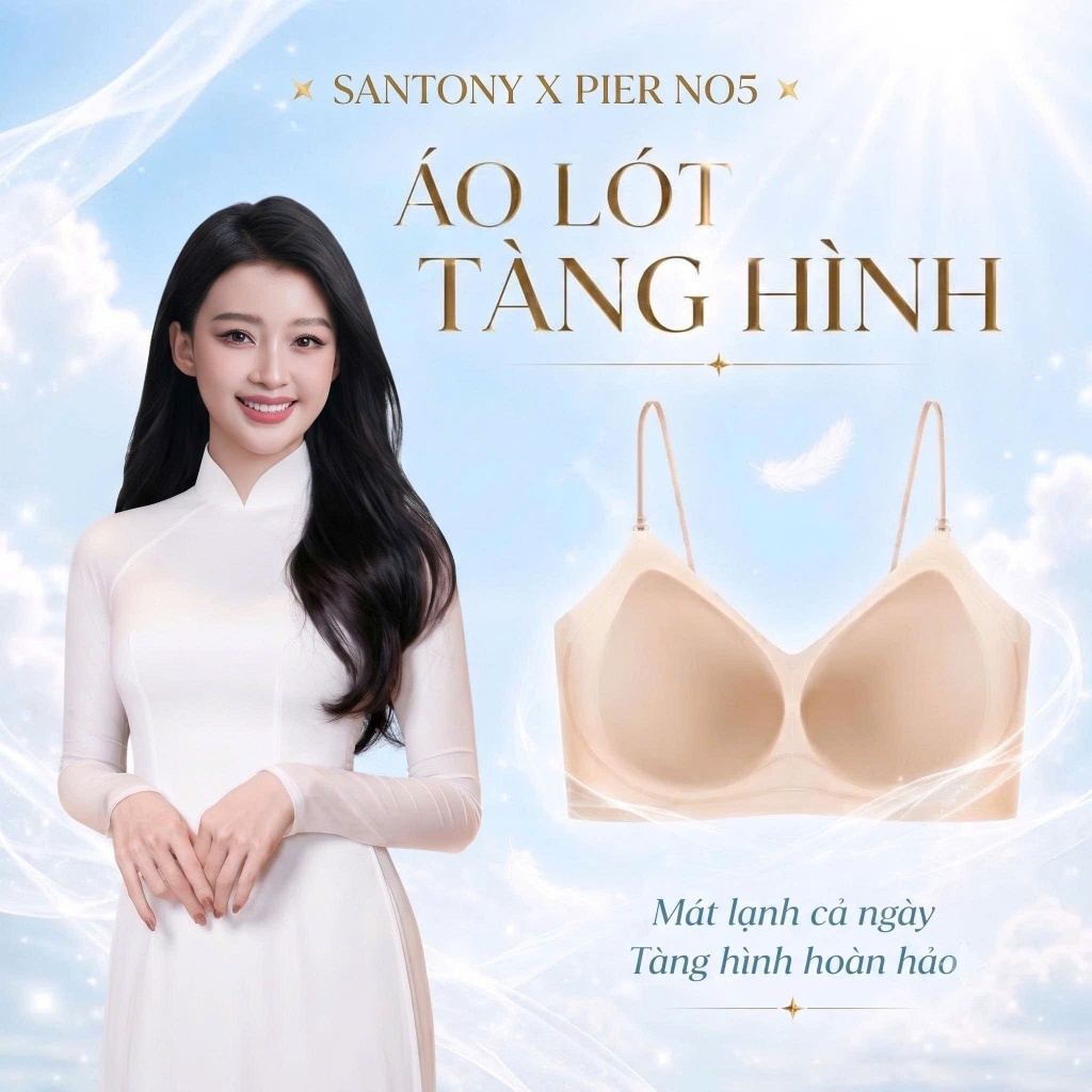 [Santony] Áo Ngực Santony Không Gọng, Không Lộ Viền, Mặc Thoải Mái Hằng Ngày 8818