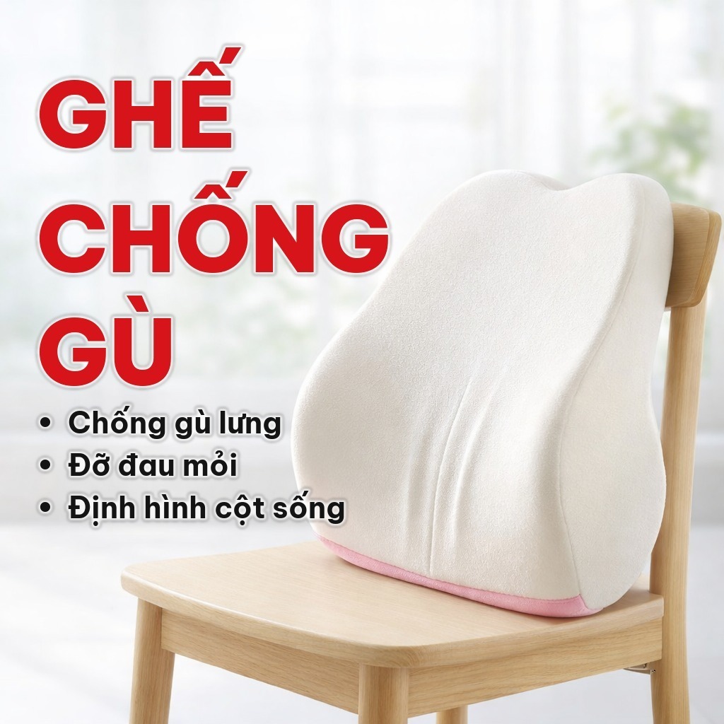 Ghế Công Thái Học Chống Gù Lưng, Ghế Chỉnh Tư Thế Giúp Ngồi Thẳng Lưng Cho Trẻ Em, Sinh Viên, Dân Văn Phòng