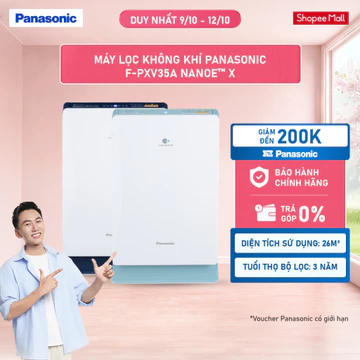 Máy lọc không khí Panasonic F-PXV35A nanoe™ X - Bộ lọc HEPA - Hàng chính hãng