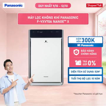 Máy lọc không khí Panasonic F-VXV70A nanoe™ X - Bộ lọc HEPA và Chức năng tạo ẩm