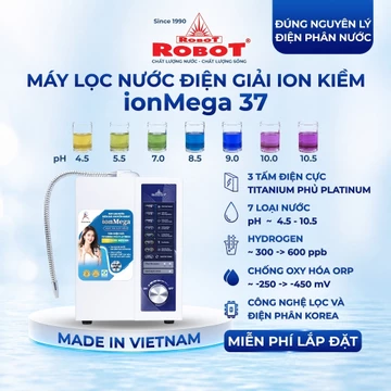 [Máy Mới 100% - Miễn Phí Lắp Đặt] Máy Lọc Nước Điện Giải iON Kiềm ROBOT iONMega 37