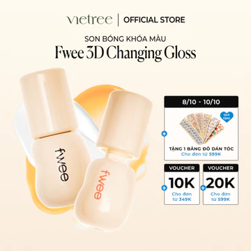 Son Bóng Đổi Màu Fwee 3D Changing Gloss fwee 3D, giúp làm môi căng mọng (5.3g)