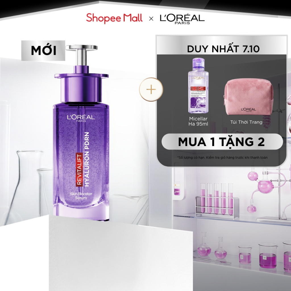 [MỚI] Dưỡng chất serum PDRN lên men sinh học, cảm nhận da Glass skin căng mọng, rạng rỡ tức thì L’Oréal Paris 30ml