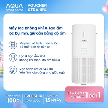 Máy lọc không khí & tạo ẩm AQUA KJ300F làm sạch không khí 36m2, lọc bụi mịn hiệu quả- BH 12 tháng