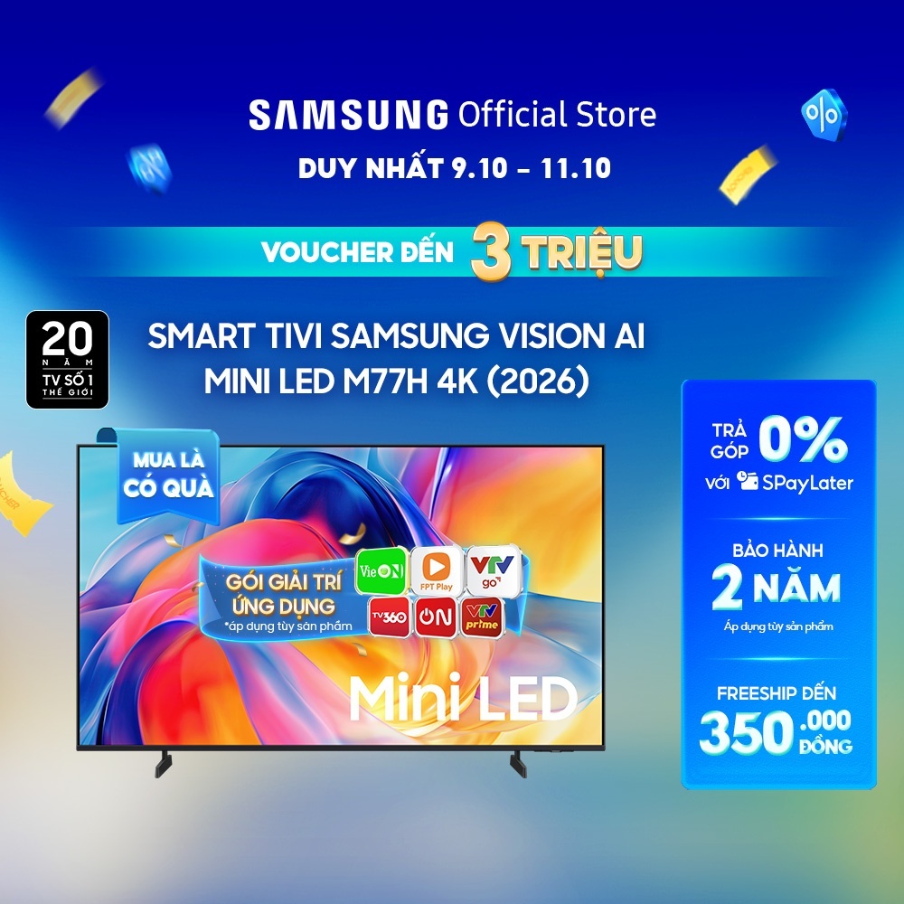 Tivi Mini LED Samsung M77HA - Mới 2026 | BigBuy360 - bigbuy360.vn
