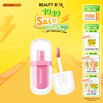 [Săn Sale] Son Thạch Bóng Thuần Chay Amuse Jel-Fit Tint 3.8g
