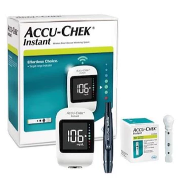 Máy đo đường huyết Accu Chek Instant hỗ trợ theo dõi, kiểm soát lượng đường trong máu Hãng Roche Đức
