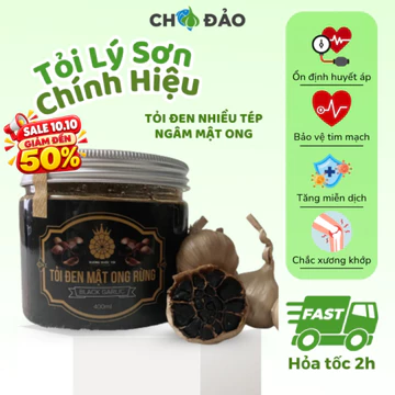 Tỏi đen nhiều tép ngâm mật ong CHỢ ĐẢO chính hiệu tỏi Lý Sơn, quà tặng Lý Sơn, đặc sản Quảng ngãi