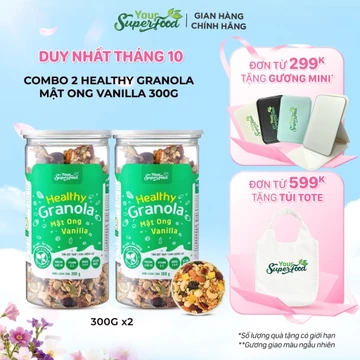 Combo 2 Granola Ngũ Cốc Granola Mix Hạt Dinh Dưỡng Your Superfood Tốt Cho Người Ăn Kiêng