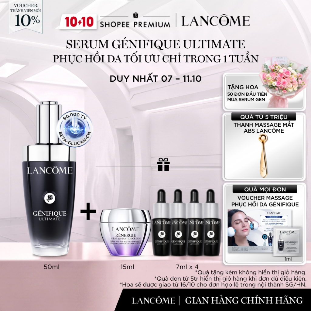 Serum Phục Hồi Da Tối Ưu Trong 1 Tuần Lancome Genifique Ultimate 50ml