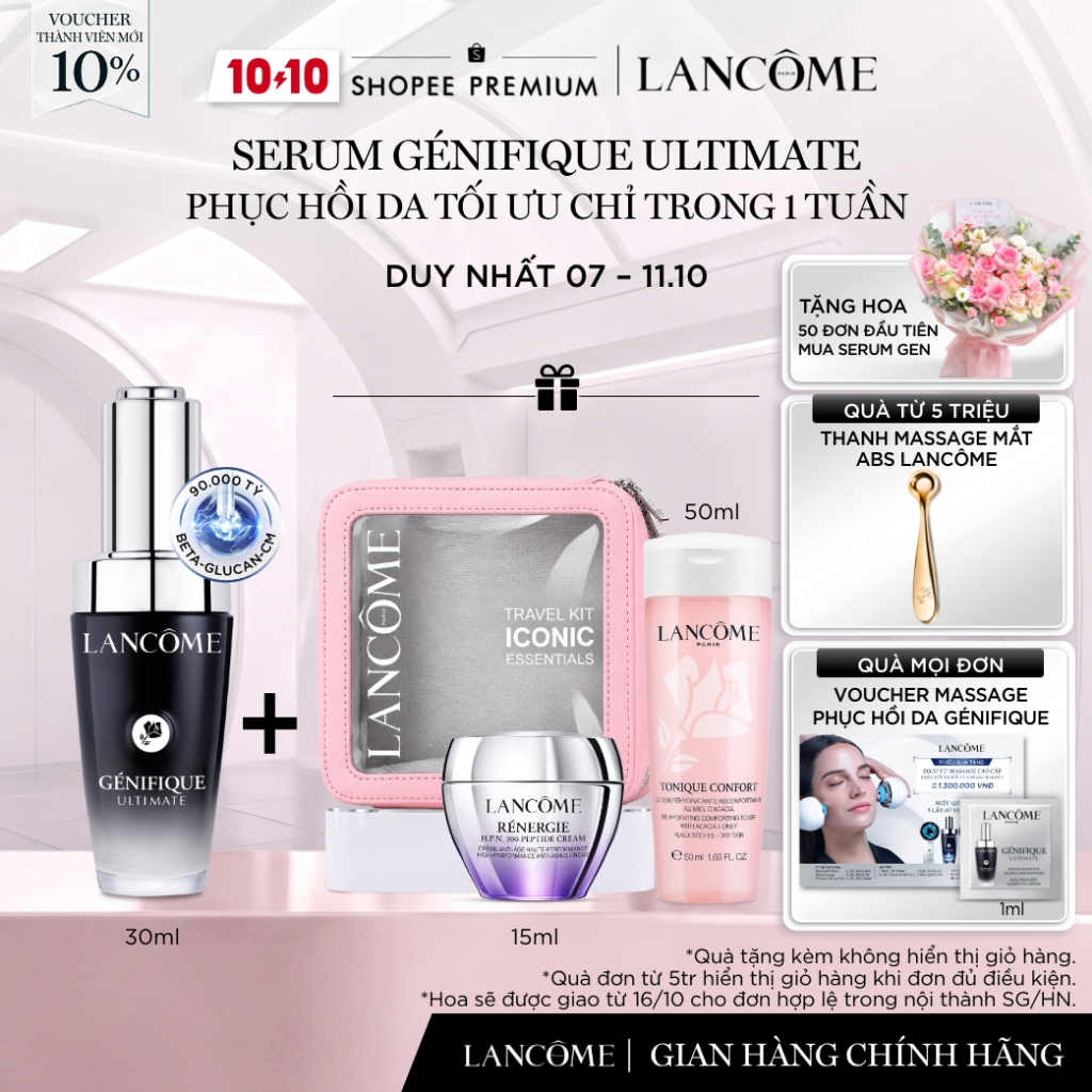 Serum Phục Hồi Da Tối Ưu Trong 1 Tuần Lancome Genifique Ultimate 30ml