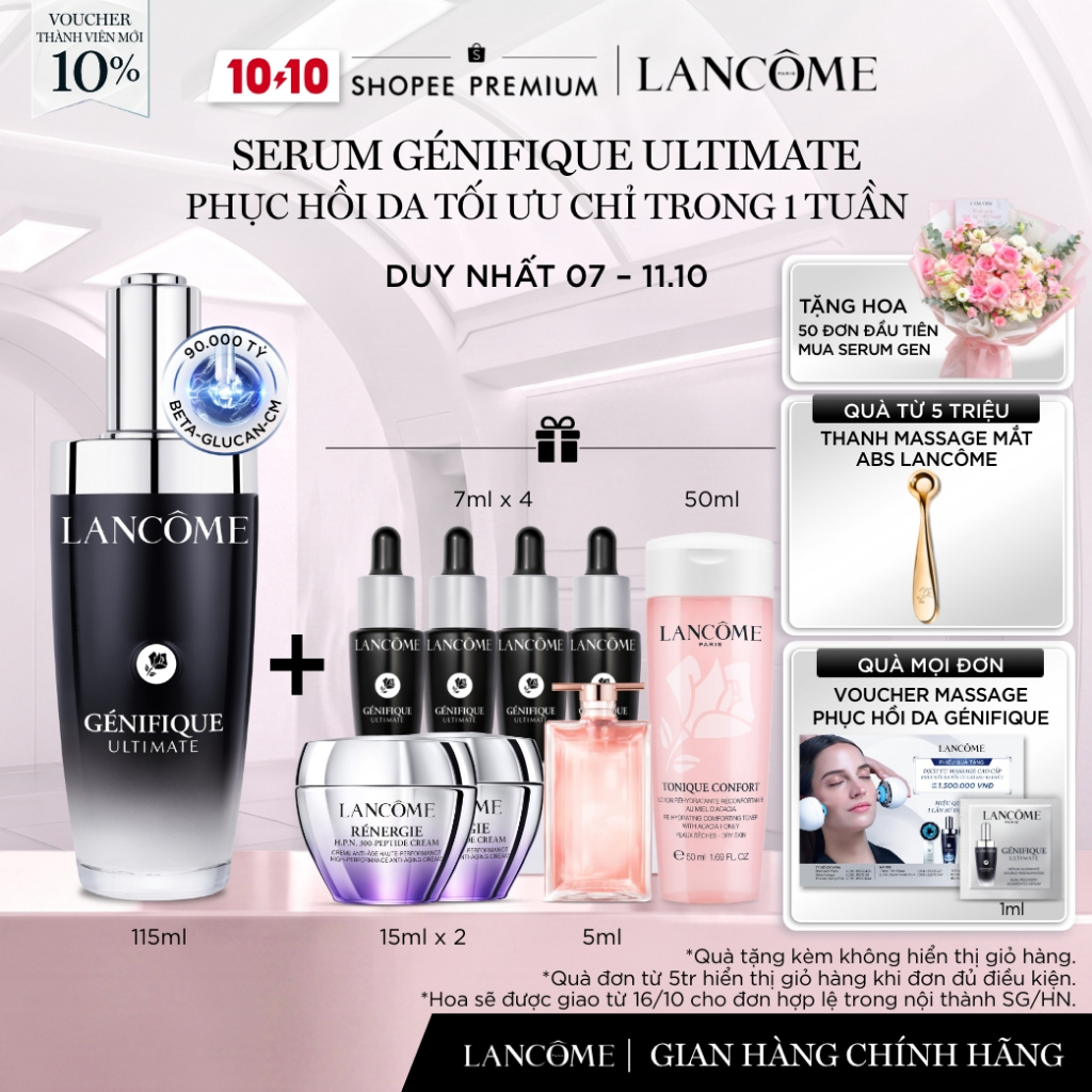 Serum Phục Hồi Da Tối Ưu Trong 1 Tuần Lancome Genifique Ultimate 115ml
