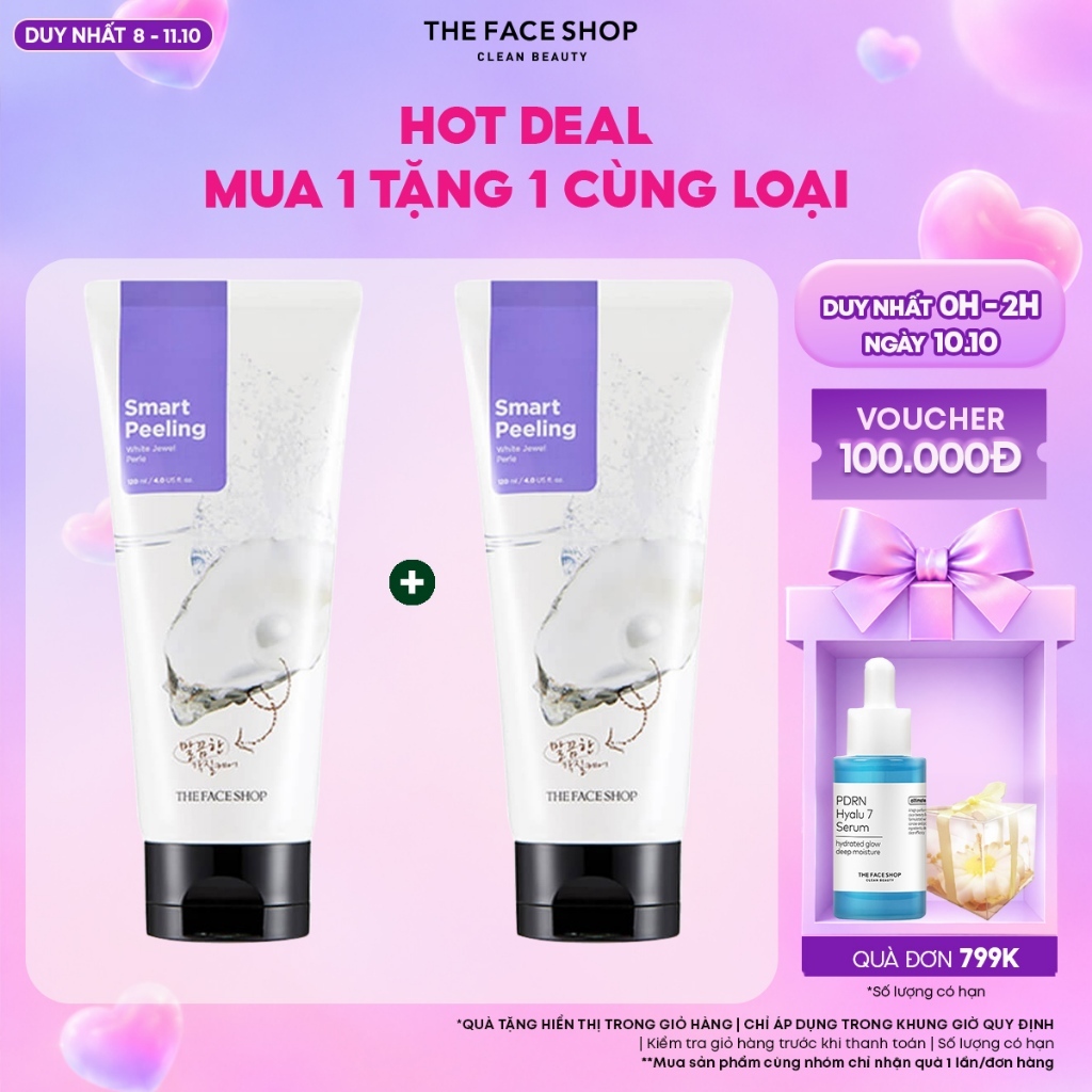[FS]Combo 2 Mặt Nạ Kỳ THE FACE SHOP Smart Peeling White Jewel 120ml