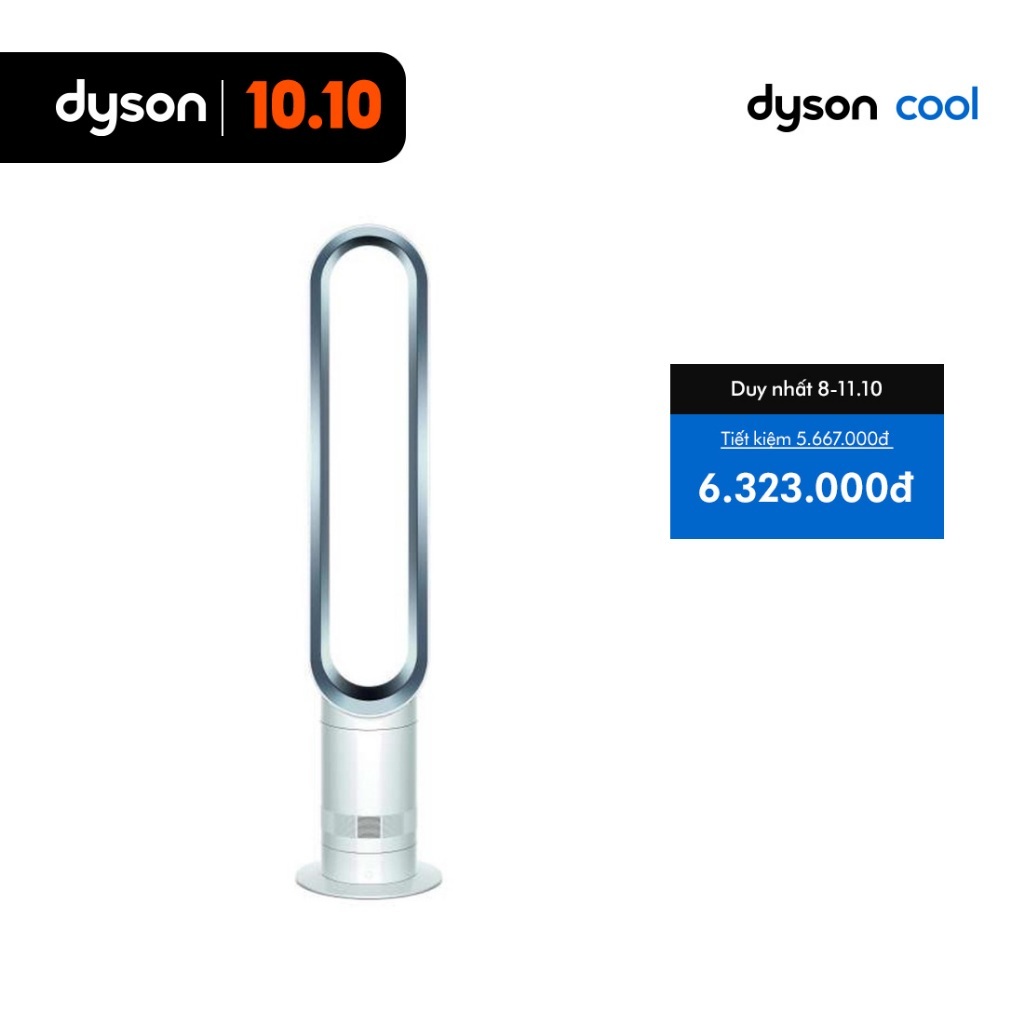 Quạt không cánh Dyson Cool™ AM07 (Trắng Bạc)