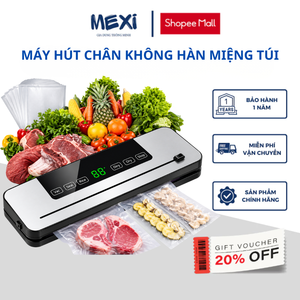 Máy hút chân không hoàn toàn tự động, máy đóng gói thực phẩm hàn miệng túi khử trùng bằng tia cực tím