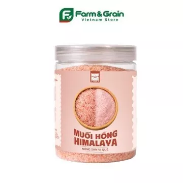 Muối Hồng Himalaya Farm & Grain Nguyên Chất 500g/1kg - Muối Khoáng Tự Nhiên Ăn Kiêng, Eat Clean, Nấu Ăn Dinh Dưỡng