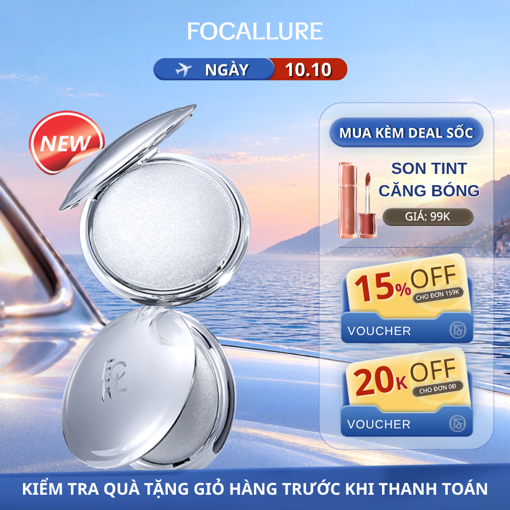 Phấn Bắt Sáng Focallure Với Họa Tiết Mềm Mại Và Lấp Lánh