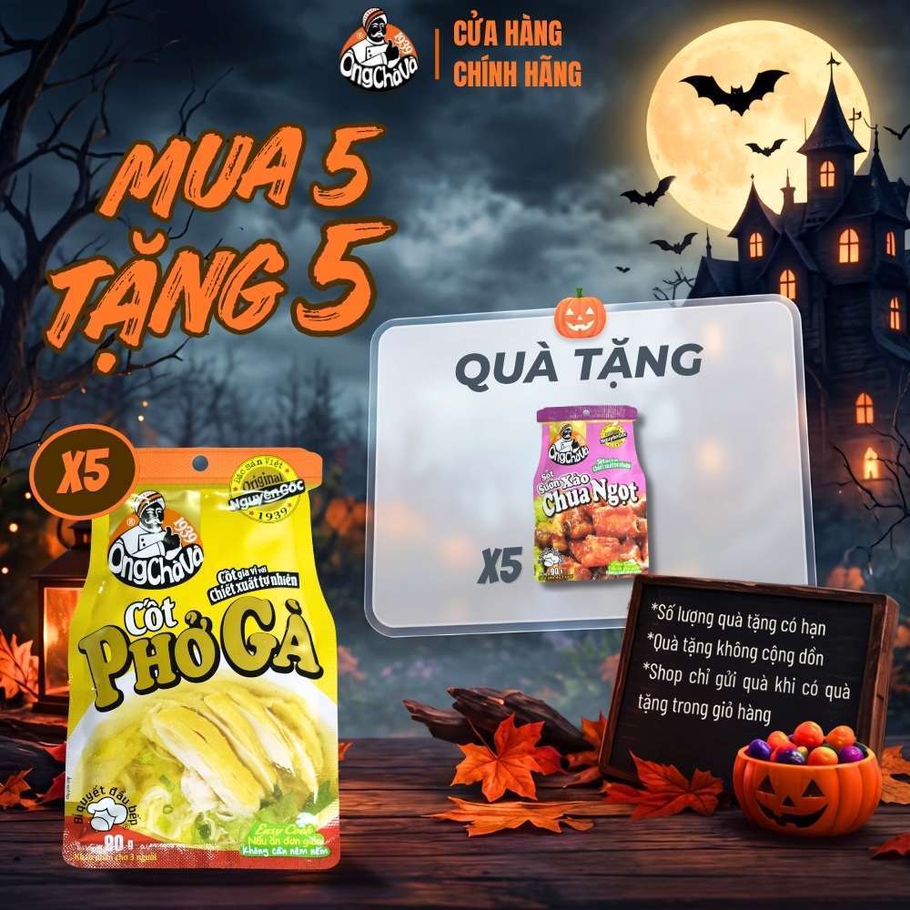 HSD 31/12/2026 - Cốt Phở Gà thương hiệu Ông Chà Và 90gr - Hàng Chính Hãng