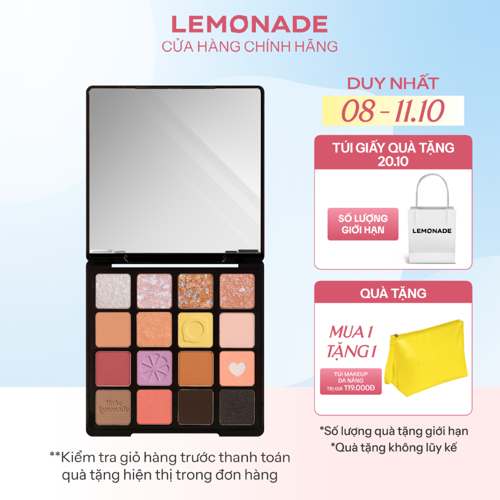 Bảng phấn mắt Lemonade Aesthetic eyeshadow palette - Version 2 20.8g