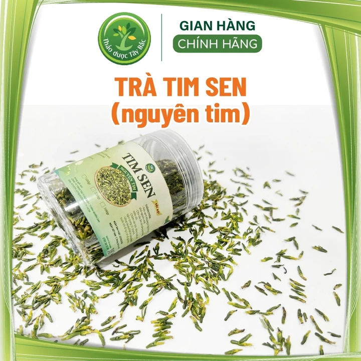 Tâm sen 100g, trà tim sen, đã rang thơm, khô, sạch, hỗ trợ tốt cho sức khỏe